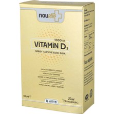 Nouplus Vitamin D3 1000 Iu Sprey 20 ml