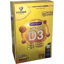 Storm Vitals Storm Vital Vitamin D3 Damla 30 ml
