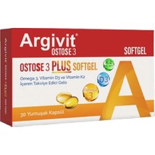 HEKİM Argivit Ostose 3 Plus 30 Yumuşak Kapsül
