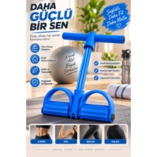 Syn Aksesuar Body Trimmer Çok Fonksiyonlu Direnç Lastikli Fitness Aleti – Kol, Bacak, Karın ve Kalça Egzersiz Aparatı Mavi