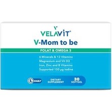 Velavit V Mom To Be Folat ve Omega 3 30 Softgel
