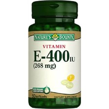 Nature's Bounty Natures Bounty Vitamin E-400 Iu Takviye Edici Gıda 50 Jelatin Kapsül