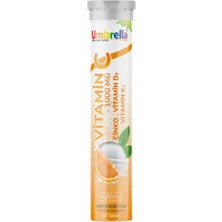 Umbrella Vitamin C 1000 Mg 20 Efervesan Tablet