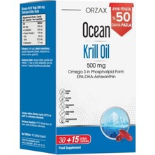 Orzax Ocean Krill Oil 500 Mg 45 Kapsül