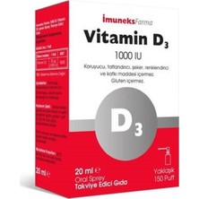 Imuneks Farma Imuneks Vitamin D3 1000 Iu 20 ml Sprey