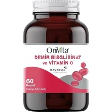 Onvita Demir Bisglisinat Vitamin C 60 Kapsül