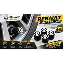 YSN Sounds Renault Sibop Kapağı , Yeni Tip Renault Araç Lastik Sibop Kapağı , Yeni Logo Renault Araç Tekerlek Sibop Kapağı - 4 Adet