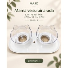 Majo Bariyerli Ikili Mama ve Su Kabı Beyaz 38*27*12