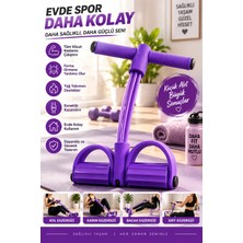 Syn Aksesuar Body Trimmer Çok Fonksiyonlu Direnç Lastikli Fitness Aleti – Kol, Bacak, Karın ve Sırt Egzersiz Aparatı Mor