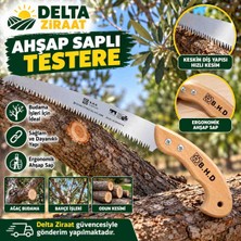 Ahşap Saplı Budama Testeresi 300 mm – Ağaç Dal Kesme Testeresi – Bahçe ve Budama El Testeresi