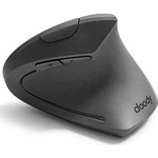 Cloody Gri Pilli Dikey Ergonomik Kablosuz Mouse