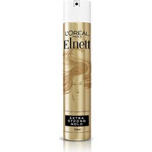 Şanal L'oreal Paris Elnett Ekstra Güçlü Tutuşlu Saç Spreyi, 24 Saate Kadar Ekstra Güçlü Tutuş ve Doğal Görünümlü Parlaklık Sağlar, Temiz ve Yeniden Şekillendirmeye Hazır Hissettirir, 200 Ml.