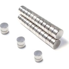 Defne Store Dünya Magnet 35 Adet Çap 10 mm x Kalınlık 3 mm Yuvarlak Güçlü Neodyum Mıknatıs