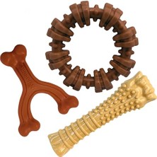 Şanal Power Chew Toys Müşteri Favorileri Paketi - Agresif Çiğneme Için Köpek Oyuncakları, Büyük Köpekler Için 3 Şekil ve Tatta Yıkılmaz Köpek Oyuncakları - Lezzet Karışık, Büyük/dev (3 Sayı)
