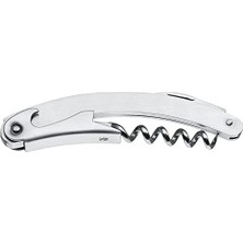 Şanal Wmf Clever&more Garson Tirbuşonu, 10 Cm, Cromargan® Yüksek Kaliteli Mat Paslanmaz Çelik, Şişe Açacağı, Kapak Açacağı ve Folyo Kesici, Tüm Mantar Tıpalar Için