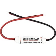 Şanal Uzaktan Kumandalı Şerit LED Dimmer LED Işık Kontrolü 12V/24V Pil Hediyeli