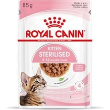 Şanal Royal Canin Kitten Sterilised Gravy Yavru Kedi Konservesi, 12X85 G