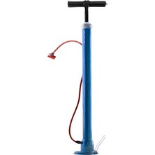 Defne Store Klasik Bisiklet Pompası El Tipi Ayak Tutamaklı Standart Plastik Başlıklı ve Uçlu Metal Taban Borulu
