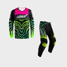 Leatt 3.5 Tiger Pembe Motosiklet Jersey Pantolon Takımı