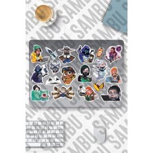 Defne Store Valorant Temalı Sticker Etiket Seti - Laptop Notebook Telefon