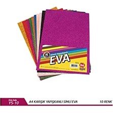 Defne Store Eva (A4) Simli Yapışkanlı 10 Renk