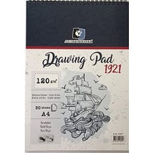 Defne Store A4 Drawing Pad 30 Yaprak Üstten Spiralli Eskiz Defteri ALX-0557