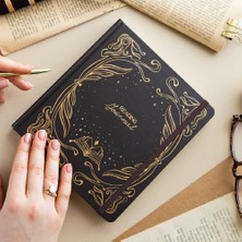 Defne Store Charmlı Reading Journal - Okuma Günlüğü 18X20 cm Koyu Kahve