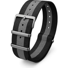 Defne Store 18 Mm-20 Mm-22 Mm-24 mm Nato Kumaş Tekstil Saat Kordonu Kayışı N32NYL3-GB