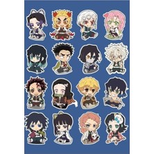 Defne Store Demon Slayer Karakterleri Sticker Seti - Ajanda - Laptop - Telefon Sticker Seti