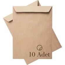 Defne Store Kraft Torba Zarf, Silikonlu Yapışkanlı, 26X35 Cm, 10 Adet