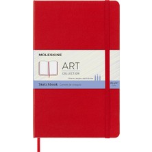 Defne Store Moleskine Eskiz Defteri Kırmızı 13X21 Cm, 165 G, 104 Yaprak