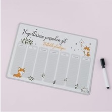 Şanal Hediyesepeti Hayallerinin Peşinden Git Mottolu Magnet Planlayıcı