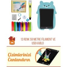 Defne Store 8.5" Çizim-Yazı Tableti Seti-Sarı