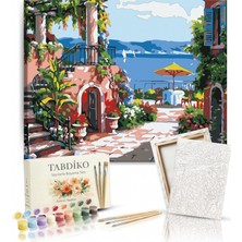 Tabdiko Sayılarla Boyama Seti 40 x 50 cm Tuval Şasesine Gerili Yalı