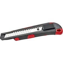 Şanal Çift Malzemeli Metal Maket Bıçağı 18 mm Pro (Kırmızı)