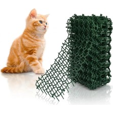 Defne Store Weber Kedi Kovucu Mat, Plastik, 10 Adet, Toplam 250 Cm, Bahçe ve Iç Mekan Kullanımı Beyaz (Yeşil)
