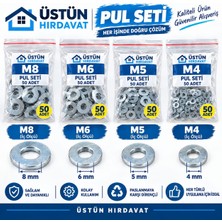 Üstün Pul Seti (M8 M6 M5 M4) 200PARCA