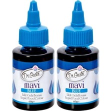Defne Store Su Bazlı Likit Gıda Boyası 60 G Mavi 2'li Paket