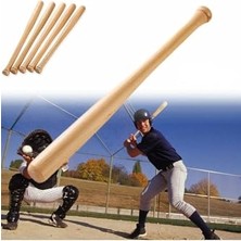 Defne Store Beyzbol Sopası Ahşap 61 cm Beyaz Tek Ebat