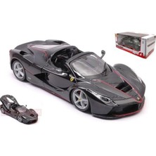 Şanal 1:24 Döküm Model Araba, Ferrari La Ferrari Aperta, Siyah Renk