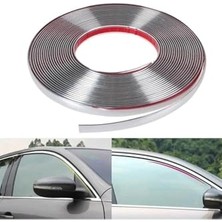 Şanal Nkt Group (7642) 3D Krom Dekoratif Nikelaj Şerit Çıta 9 mm x 5 Metre ile Uyumlu