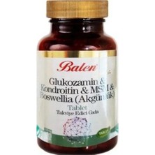 Balen Glukozamin Kondroitin Msm Boswellia Akgünlük Glukosamin Bosvelya 120 Tablet x 1200 Mg