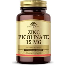 Solgar Zinc Picolinate 15 Mg 100 Kapsül