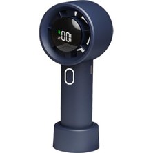 Şanal Taşınabilir El Vantilatörü, 100 Kademeli Güç Ayarı ve LED Ekranlı Mini Fan