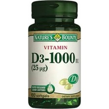 Nature's Bounty Vitamin D3 1000 Iu 100 Softgel