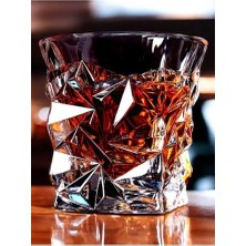 aklow akyoleticaret Bardak; 2 Adet Y92 Vintage Premium Irlanda Tasarımı Viski Bardağı Kokteyl Burbon Vs, Şeffaf