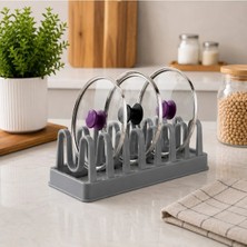 Fıre Kıng Panda 6 Bölmeli Tencere Kapak Düzenleyici Tabak Organizeri Tabak Düzenleyici