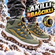 Promax Çocuk Kışlık Outdoor Akıllı Bağcıklı Haki Bot 32-37