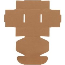 Şanal Kilitli E-Ticaret Karton Kargo Kutusu, 100 Adet, 8X8X4 cm