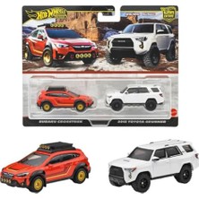 aklow akyoleticaret 1:64 Premium Car Culture 2'li Paket Subaru Crosstrek - 2018 Toyota 4runner JBL98 Döküm Model Arabalar